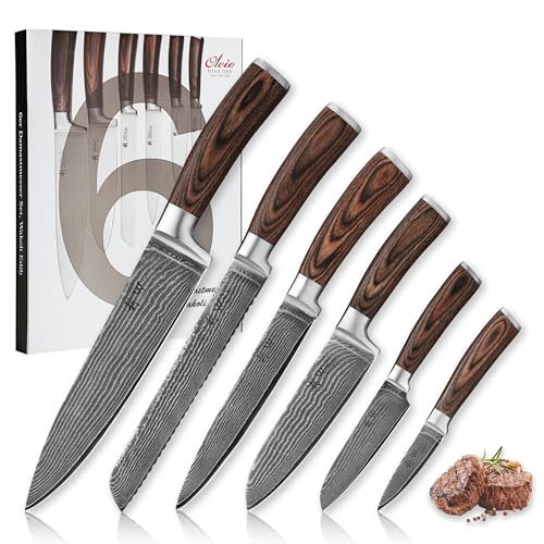 Wakoli EDIB Damastmesser-Set (6-teilig)