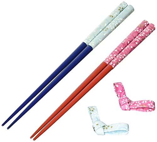 Kawai Japanische Essstäbchen 2 Paar mit Ablage