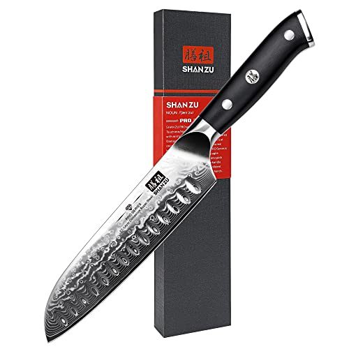SHAN ZU Damast Santoku — 67 Schichten