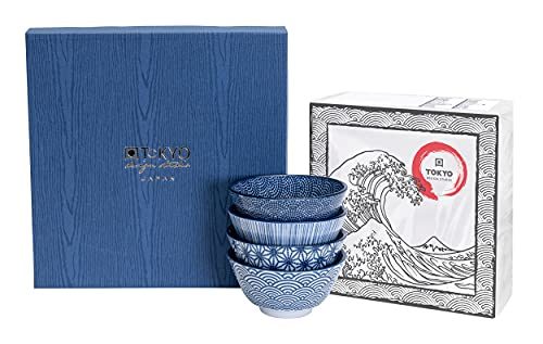 TOKYO design studio Nippon Blue 4er Schalen-Set 300 ml