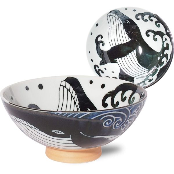 Minorutouki Mino-Yaki Reisschale „Walblau“ 14 cm