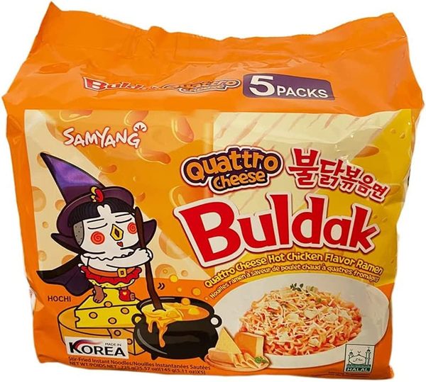 Samyang Buldak Quattro Cheese, 10er Pack