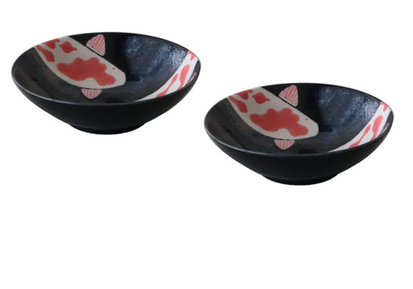 Minorutouki Mino-Yaki Reisschale 14,5 cm – Roter Karpfen