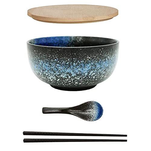Ramen Set 1100 ml Blau mit Zubehör